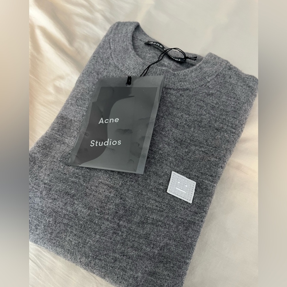 Brand new Acne Studios Grey Nalon Face Sweater